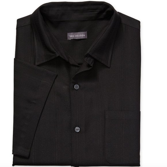 NWT! Van Heusen Striped Short Sleeve Shirt - Picture 2 of 2